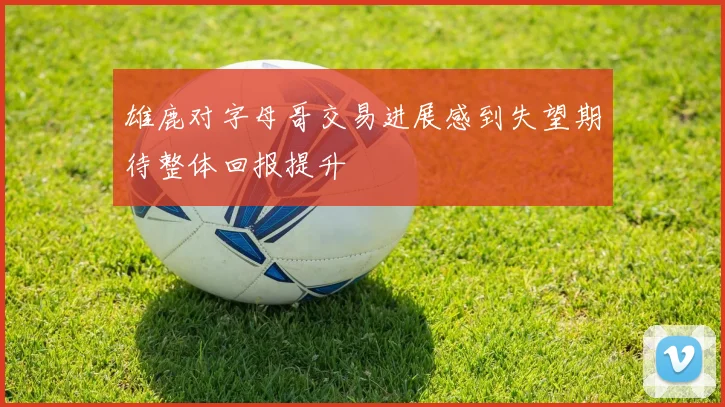 雄鹿对字母哥交易进展感到失望期待整体回报提升