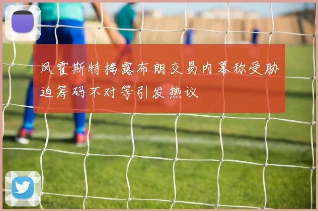 风霍斯特揭露布朗交易内幕称受胁迫筹码不对等引发热议